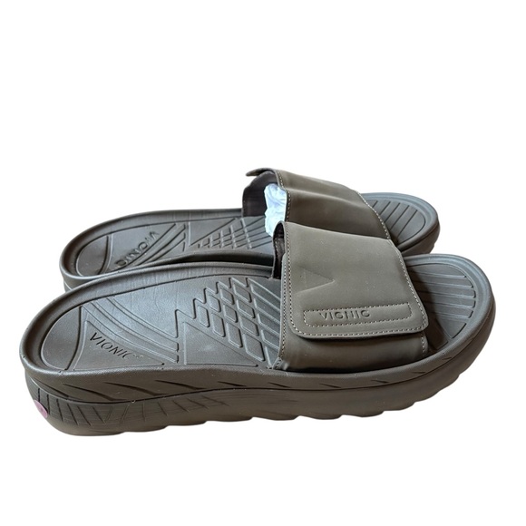 New VIONIC‎ Rejuvenate Brown Recovery Slides Size 11.5